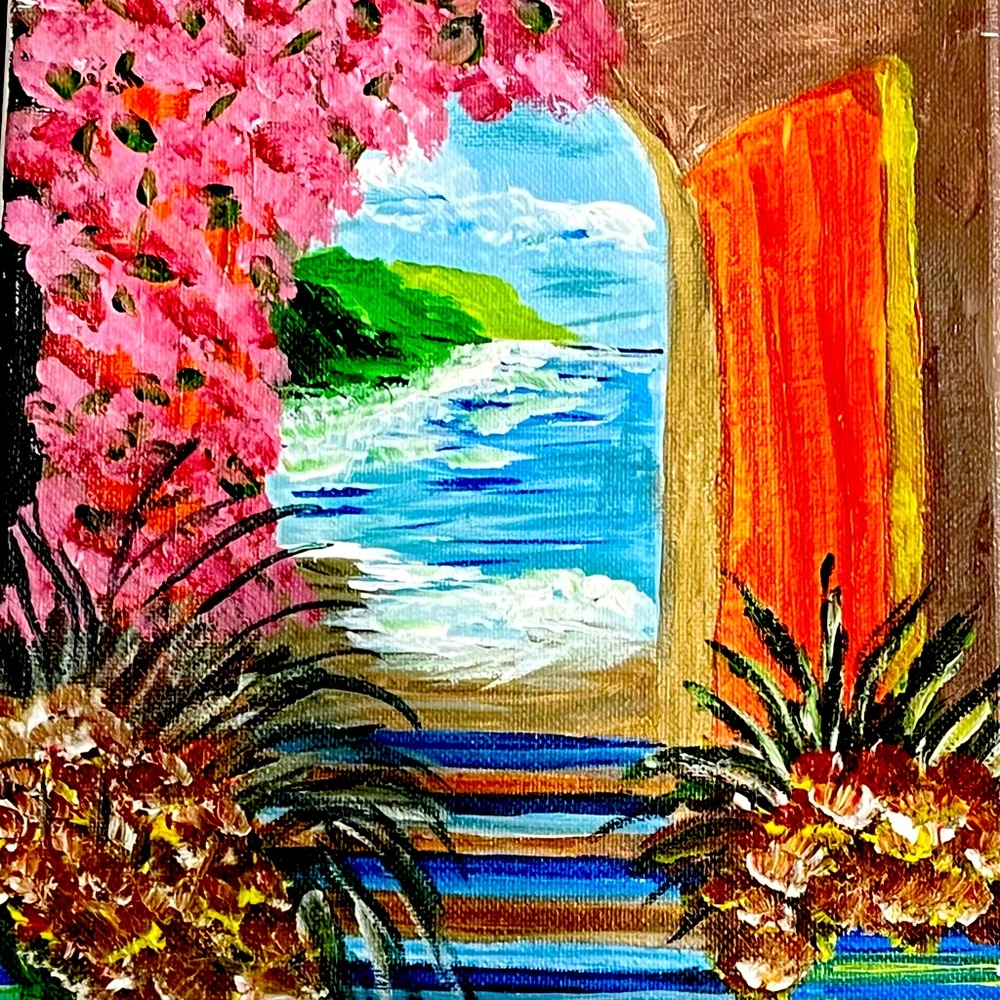 “Cancun” original acrylic 8x10” Painting